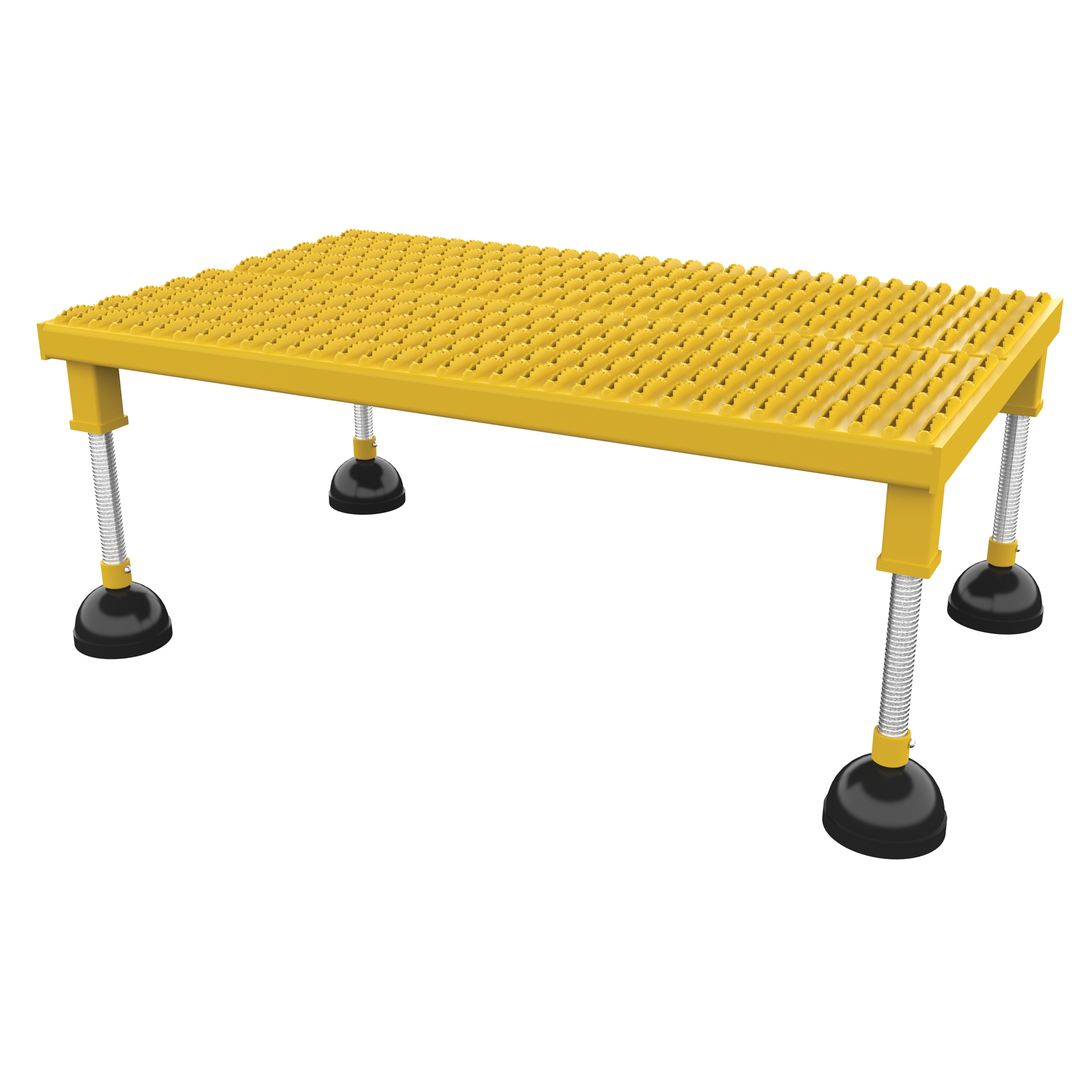 Vestil Portable Adjustable Height Stand - 23.5in. x 36.475in., 500-Lb. Capacity, Serrated Deck, Model# PAHW-H-2436